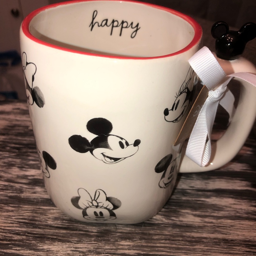 ❤️ Rae Dunn Disney Minnie & Mickey Ceramic Coffee Mug
